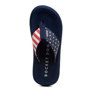 Rocket Dog Spotlight Stars and Stripes Flip Flops- size 8